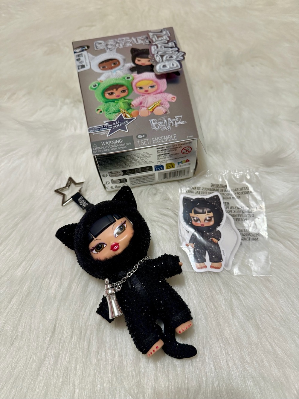 Bratz Black Cat Plush Jade Keychain Doll - Bratz Exclusive